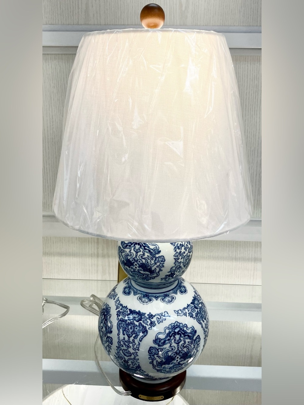 Ralph Lauren FLORAL Porcelain ASIAN Design Small Lamp